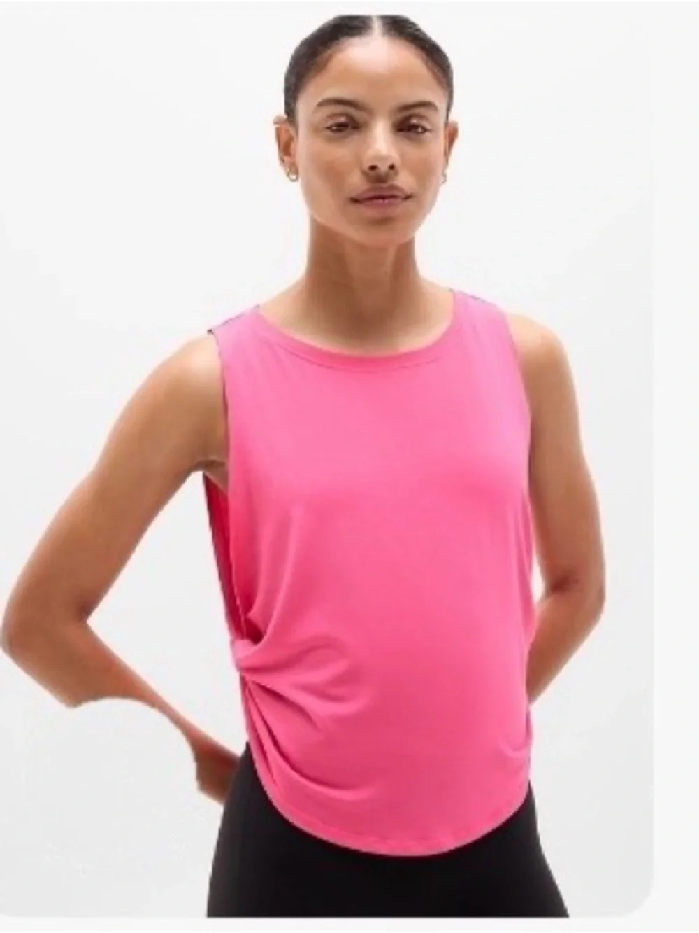 NWT Athleta Move With Ease Twist Tank Cerise Size Small